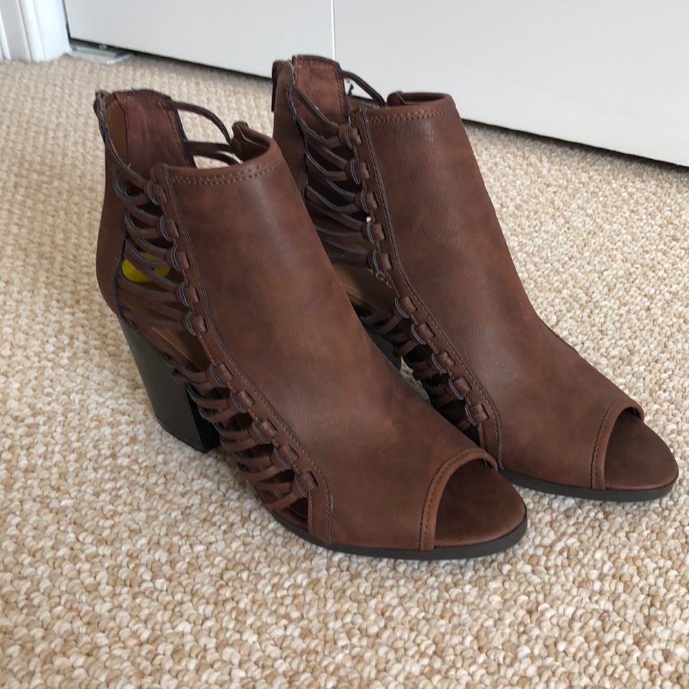 Rampage open toe booties